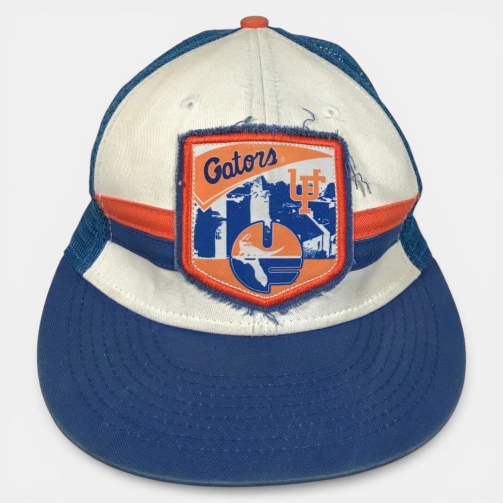 Top of the World Florida Gators Trucker Hat Blue‎ White College Vault Snapback